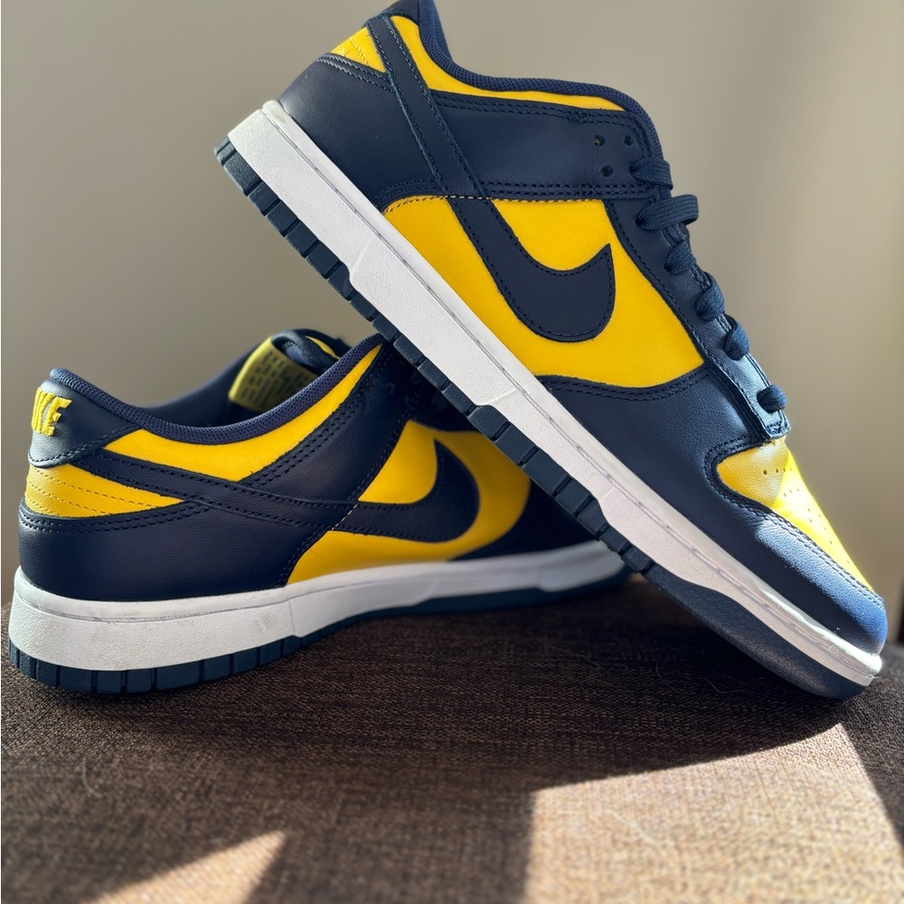 Navy and Yellow Sneakers